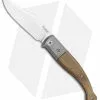 LionSteel Gitano Traditional Slip Joint Knife Green Micarta/TI (3.25" Satin)