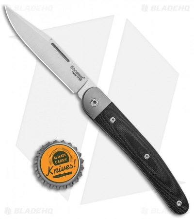 LionSteel Jack Slip Joint Knife One Function Black G-10 (3" Satin M390) - Image 4