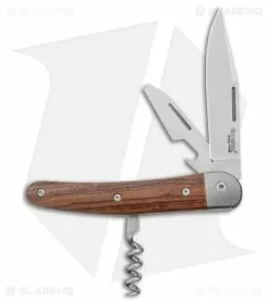 LionSteel Jack Slip Joint Knife Three Function Santos Wood (3" Satin M390)