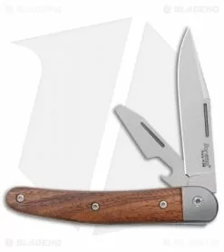 LionSteel Jack Slip Joint Knife Two Function Santos Wood (3" Satin M390)