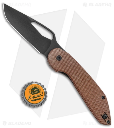 Luft Concepts Avant Liner Lock Knife Natural Micarta (3" Black PVD) - Image 4