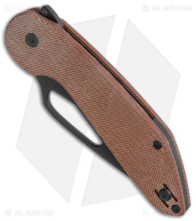 Luft Concepts Avant Liner Lock Knife Natural Micarta (3" Black PVD) - Image 2