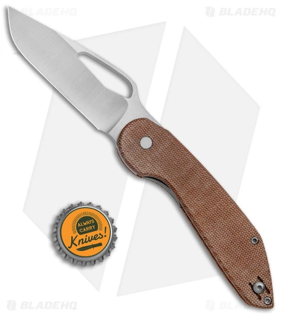 Luft Concepts Avant Liner Lock Knife Natural Micarta (3" Satin) - Image 4