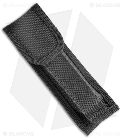 Mago 11" Italian Stiletto OTF Automatic Knife Black Acrylic (4.75" Gold Bayonet) - Image 4