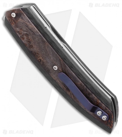 Maserin AM5 Liner Lock Knife Black Maple Carbon Fiber (3.25 Satin) 375RN - Image 3