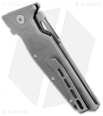 Maserin Artiglio Tanto Knife Steel/Grey G10 (3.75" Stonewash) 420G10G - Image 3