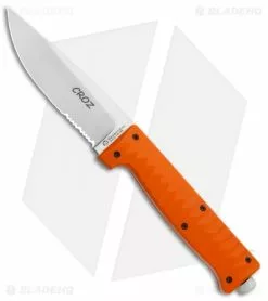 Maserin Croz Fixed Blade Hunting Knife Orange G-10 (4.3" Satin Serr)
