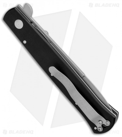 Maserin Stilletto Bayonet Liner Lock Knife Black (3.8" Bead Blast) 620B - Image 3