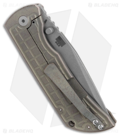 McNees Knives MAC2-3.5 Green Frame Lock Knife Frag (3.5" Matte SW) MagnaCut - Image 3