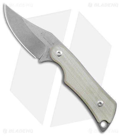 Mercury Kali Clip Point Mini Fixed Blade Knife Natural G10 (2.25" SW)