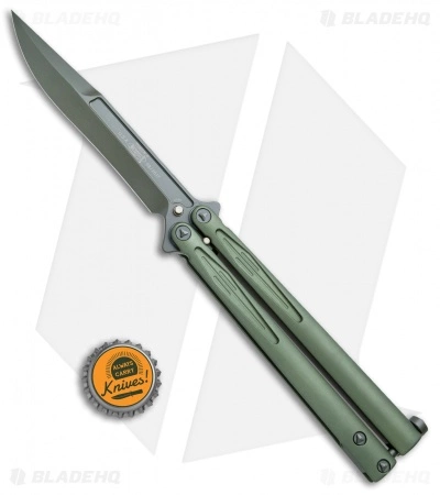 Microtech Tachyon III Balisong Butterfly OD Green (4.5" OD Green) 173-1GR - Image 4