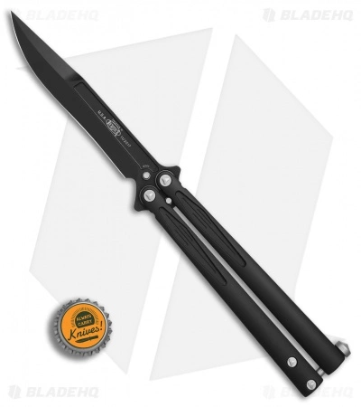 Microtech Tachyon III Balisong Butterfly Knife (4.5" Black) 173-1 - Image 4