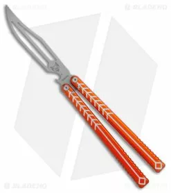 Nabalis + Will Hirsch The Vulp Butterfly Balisong Trainer Orange Al (4.4" BB)