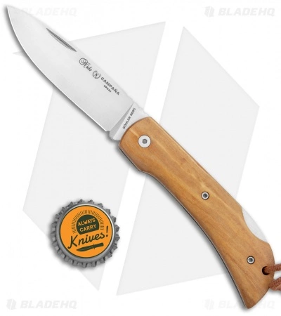 Miguel Nieto Nieto Campana Pocket Lockback Knife Olive Wood (3.25" Satin) - Image 4
