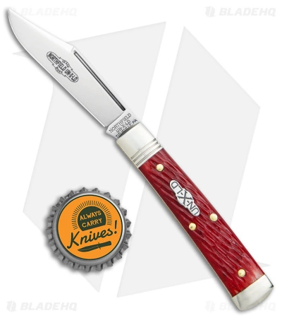Great Eastern Cutlery GEC Northfield UN-X-LD Clip Point Pocket Knife Red Jigged Bone (2.6" Satin) - Image 4