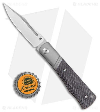 Notorious EDC NotoriousEDC Kingpin Slip Joint Knife Black Micarta (2.8" Satin) - Image 6