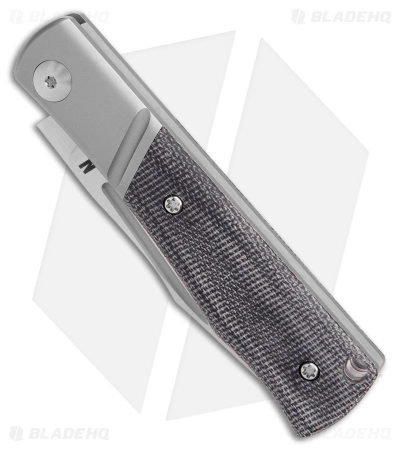 Notorious EDC NotoriousEDC Kingpin Slip Joint Knife Black Micarta (2.8" Satin) - Image 2