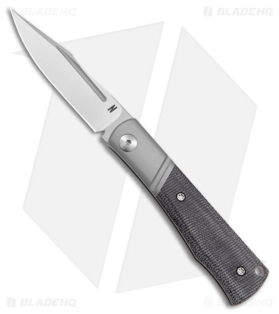 Notorious EDC NotoriousEDC Kingpin Slip Joint Knife Black Micarta (2.8" Satin)