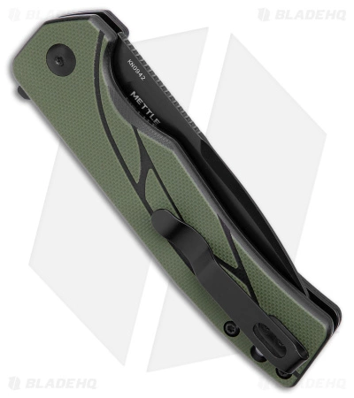 Olight Mettle Button Lock Knife OD Green G-10 (3.3" Black) - Image 3