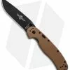 Ontario Knife Company Ontario RAT Model 1A Spring Assisted Knife Tan G-10 (3.625" Black) 8871TN