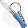 Opinel No. 2 Folding Knife Keychain Skyblue (1.38" Satin)