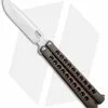 Pena Knives Mid-Tech Penasong Butterfly Knife Bronze Titanium (4.5" Satin)
