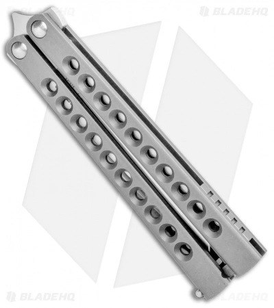 Pena Knives Mid-Tech Penasong Butterfly Knife Titanium (4.5" Satin) - Image 2