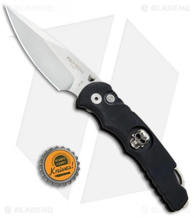 Pro-Tech Lerch TR-5 Skull Custom Spring Assisted Knife Black (3.25" SW) SA.68 - Image 4