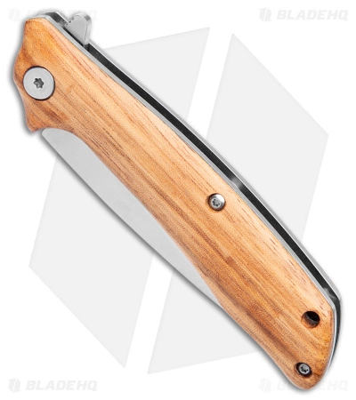 Roper Knives Jr. Roper Outlaw Liner Lock Knife Wood (3" Satin) - Image 2