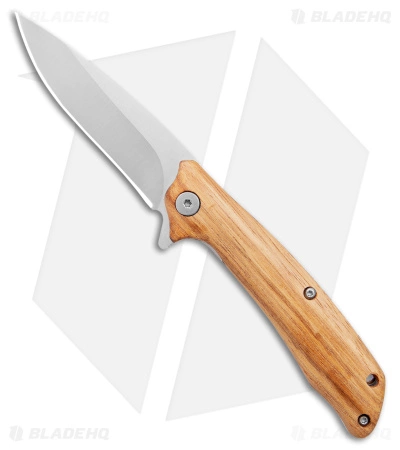 Roper Knives Jr. Roper Outlaw Liner Lock Knife Wood (3" Satin)