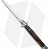 SKM 13" Italian Stiletto Automatic Knife Palisander Wood (5.7" Satin Dagger)