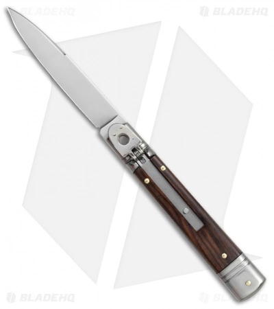 SKM 7.75" Slimline Leverlock Automatic Knife Cocobolo (3.2" Satin)