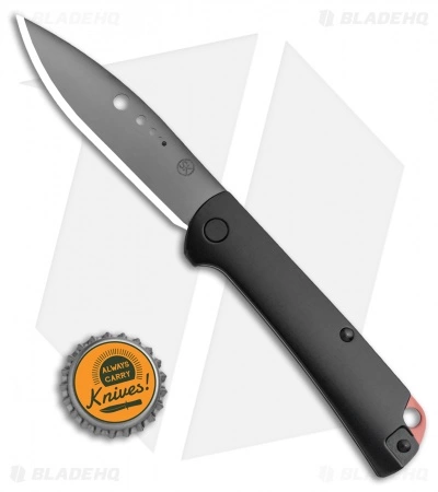 Sandrin Knives Dellatorre Slip-Joint Knife Black (3.2" Black Tungsten Carbide) - Image 4