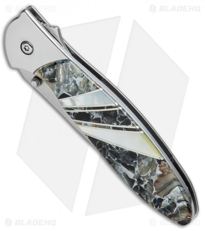 Santa Fe Stoneworks Customized Kershaw Leek A/O Knife Obsidian (3" Bead Blast) - Image 2