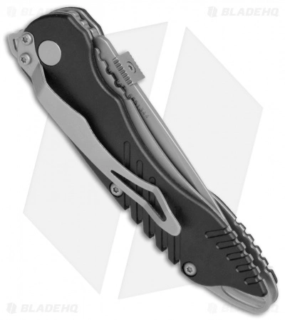 Schrade Extreme Survival Spring Assisted Knife Black ABS (3" Bead Blast) SCHA1 - Image 3