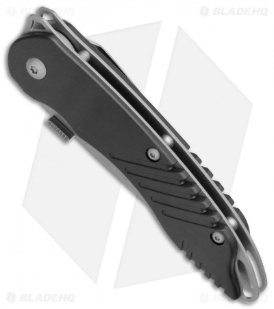 Schrade Extreme Survival Spring Assisted Knife Black ABS (3" BB Serr) SCHAS1 - Image 2
