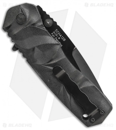Schrade MAGIC Dual Action Spring Assisted Knife Black (3.375" Black) SCHA12B - Image 2