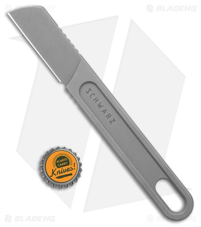 Schwarz Knives Schwarz Scalpel + Fixed Blade Knife Magnacut W/ Black Sheath (2.75" Stonewash) - Image 4