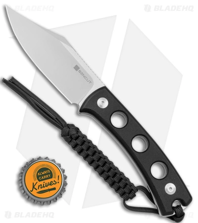 SENCUT Waxahachie Fixed Blade Knife Black G-10 (3.7" Satin) SA11A - Image 4