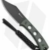 SENCUT Waxahachie Fixed Blade Knife Dark Green Micarta (3.7" Black SW) SA11C