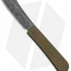 Serge Panchenko Custom Slip-Joint Cleaver Black/Green G-10 (2.6" Stonewash)
