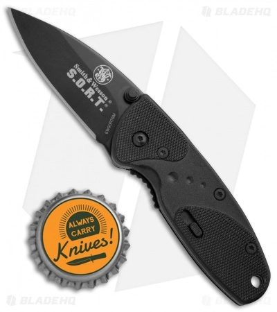Smith & Wesson Medium S.O.R.T. Spring Assisted Knife Black (2" Black) - Image 4