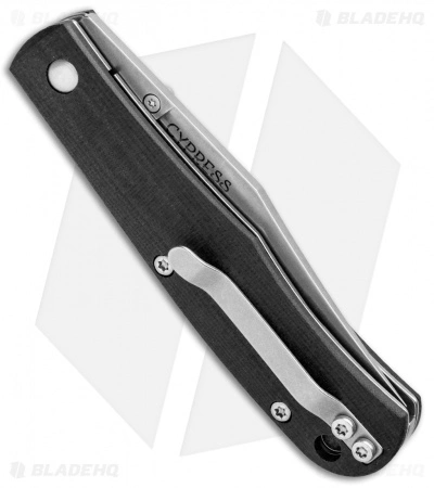 Smith & Sons Cypress Trapper Liner Lock Knife Black G-10 (3.38" Stonewash) - Image 3