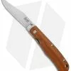 Smith & Sons Cypress Trapper Liner Lock Knife Natural Micarta (3.38" Stonewash)