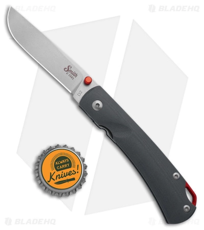 Smith And Sons Smith & Sons OX Liner Lock Knife Gray G-10/Red Accents (3" Stonewash D2) - Image 4