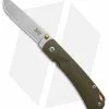 Smith And Sons Smith & Sons OX Liner Lock Knife OD Green G-10/Gold Accents (3" Stonewash D2)