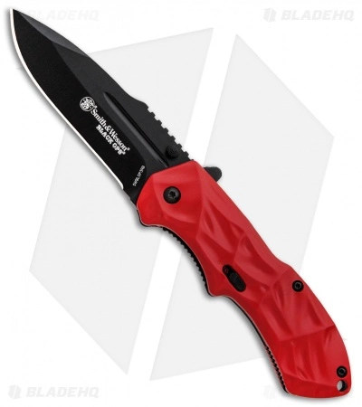 Smith & Wesson Black Ops 3 Red A/O Knife (3.35" Black) SWNKD