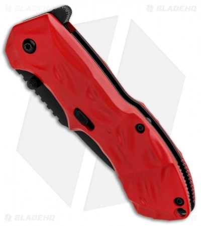 Smith & Wesson Black Ops 3 Red A/O Knife (3.35" Black Serr) SWNKD - Image 2