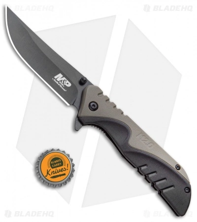 Smith & Wesson M&P M2.0 U.G. Spring Assisted Knife OD Overmold (3.25" Black) 1100042 - Image 4