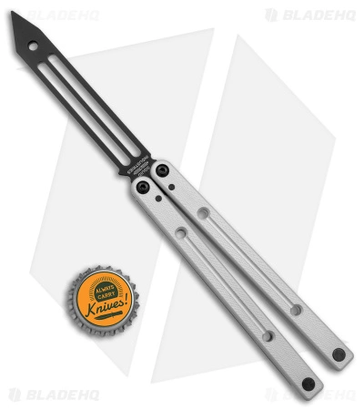 Squid Industries Inked Squidtrainer V3.5 Butterfly Trainer Silver (4.5" Black) - Image 4